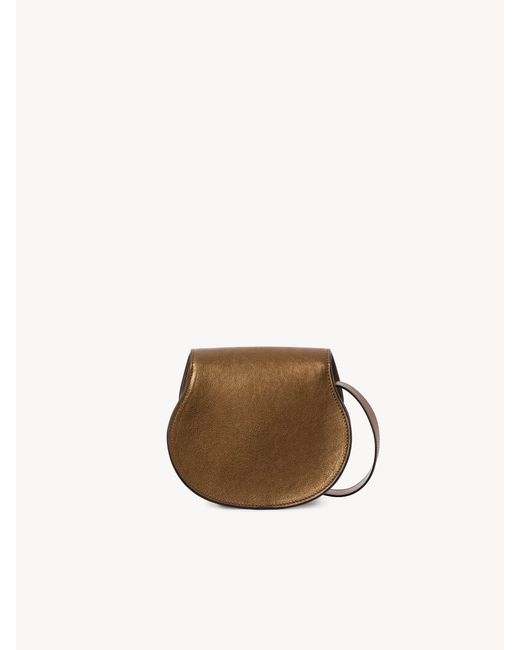 Chloé Brown Small Marcie Leather Shoulder Bag