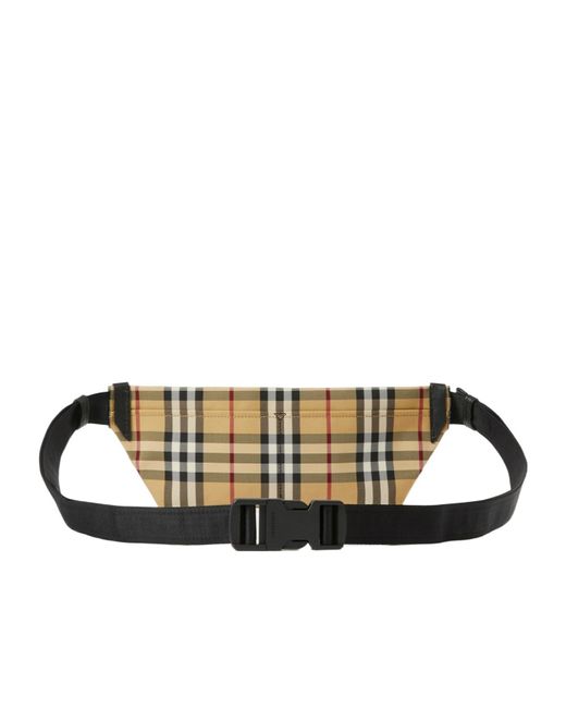 Burberry Multicolor Check-Pattern Belt Bag for men