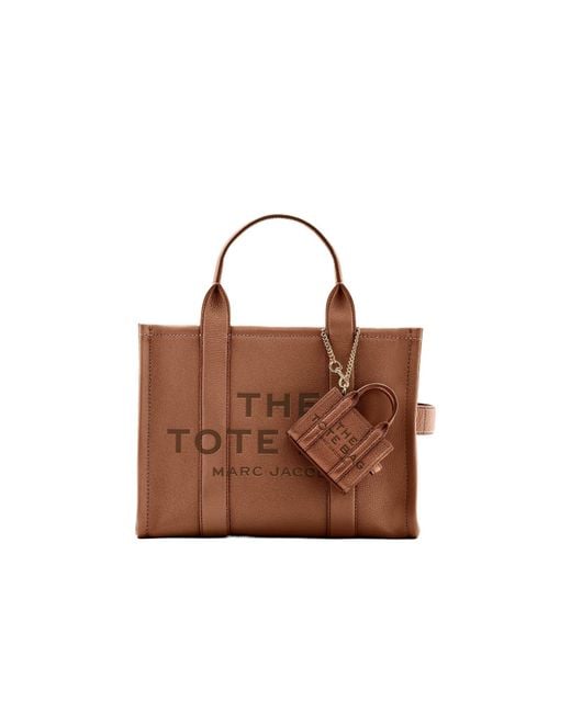 Marc Jacobs Brown The Nano Tote Bag Charm