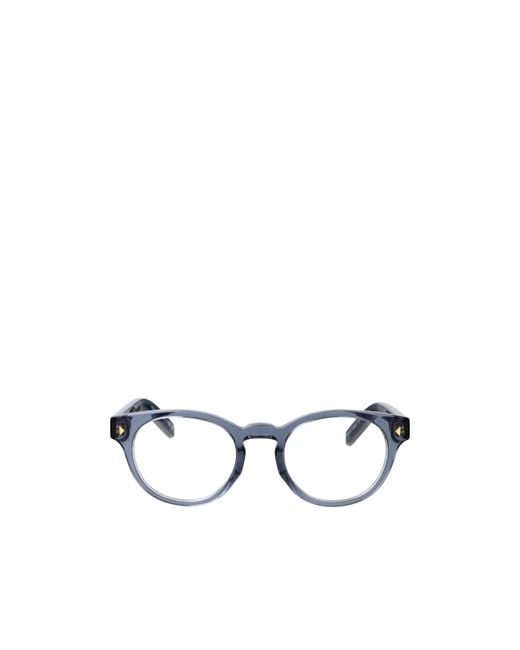 Prada Metallic Eyewear Round Frame Glasses for men