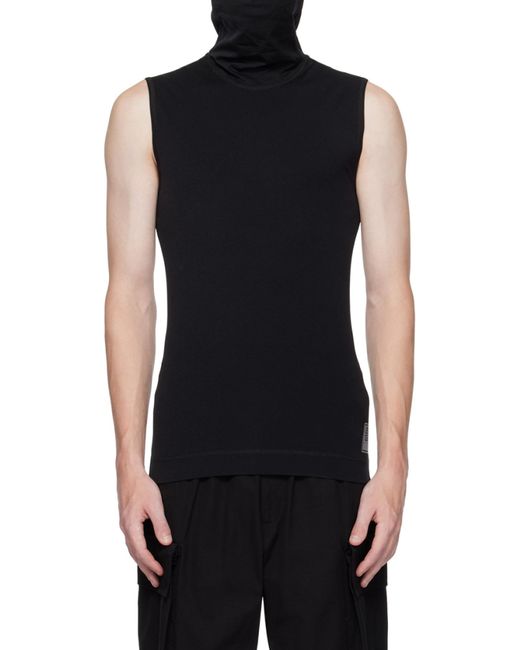 Givenchy Black Sleeveless Balaclava Top for men