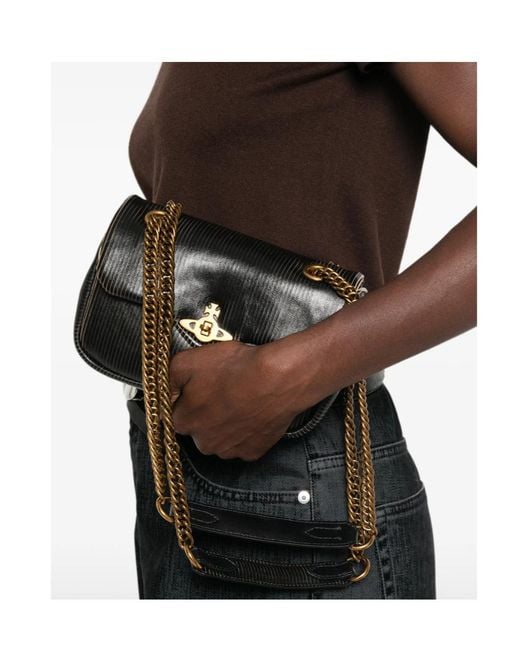 Vivienne Westwood White Orb-Plaque Shoulder Bag