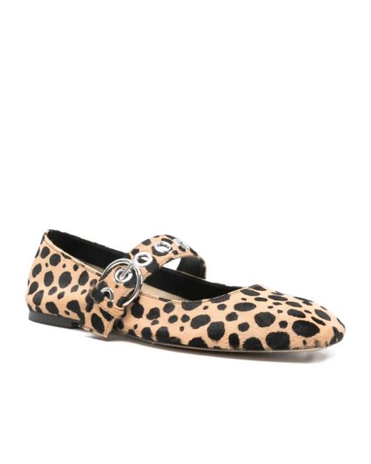 Aeyde Multicolor Square-Toed Ballet Flats