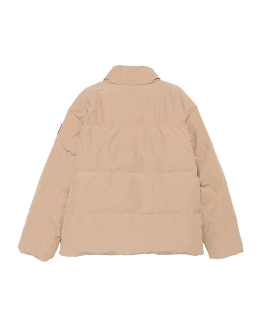 Canada Goose Natural Bayview Logo Patch Down Jacket for men