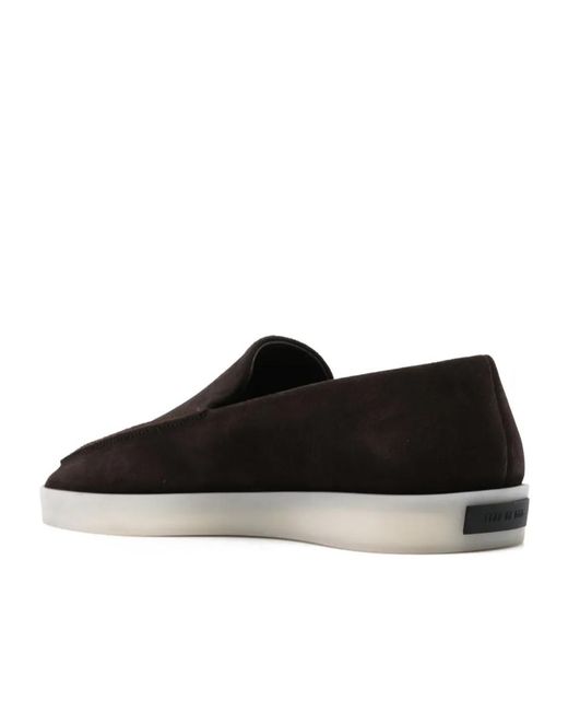 Fear Of God Black Round-Toe Slip-On Loafers for men