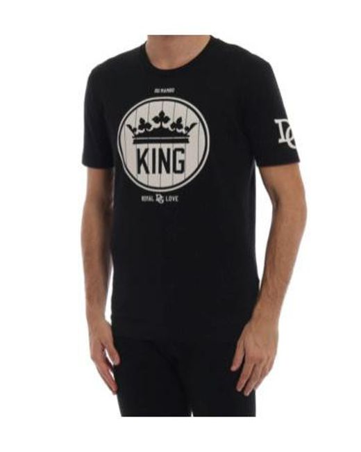 Dolce & Gabbana Black Short-Sleeved T-Shirt for men