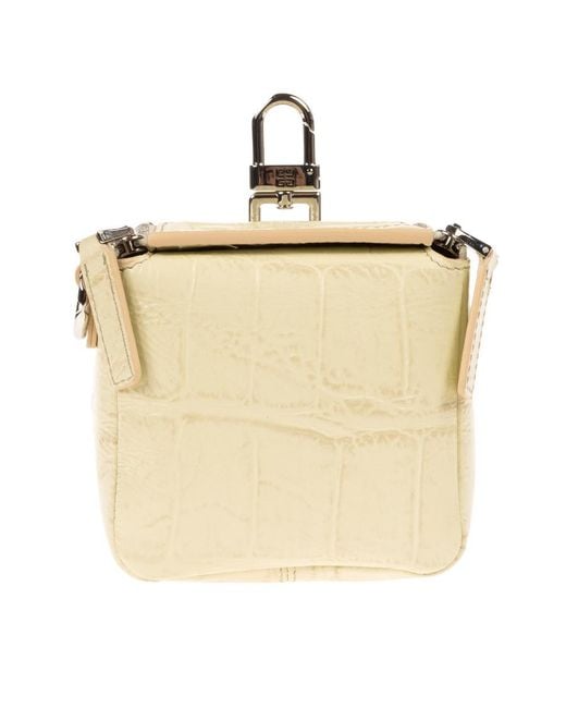 Givenchy Natural Pandora Cube Embossed Chain Cross Bag