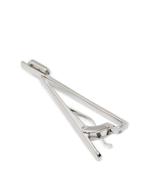 Tateossian White Diamond-Set Tie Clip for men