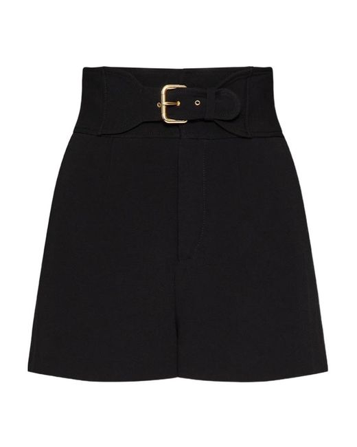 RED Valentino Black Belted Shorts