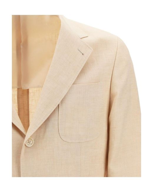 Brunello Cucinelli Natural Tailored Suit for men