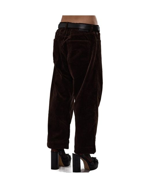 R13 Black Corduroy Trousers