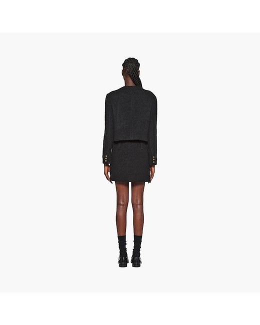 Miu Miu Black Bouclé Miniskirt