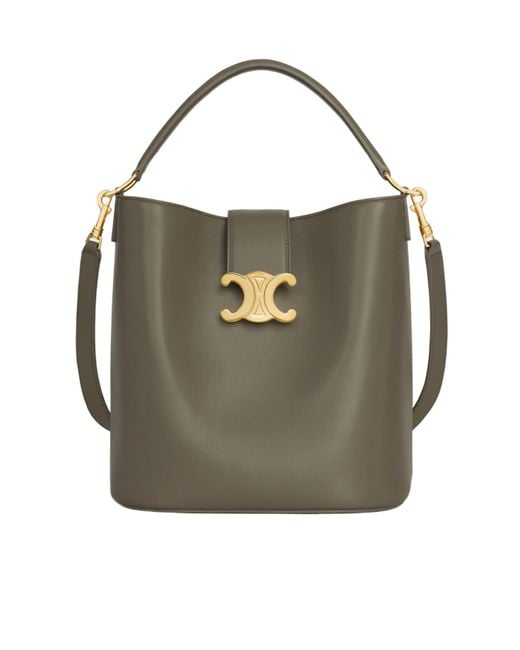 Céline Gray Medium Louise Bucket Bag