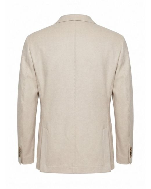 Brunello Cucinelli Natural Long Sleeve Casual Jacket for men