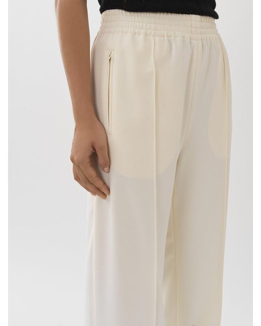 See By Chloé White Corduroy-Detail Track Pants