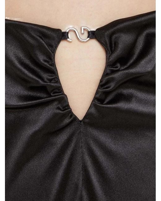 Stine Goya Black Plaque-Detail Trousers