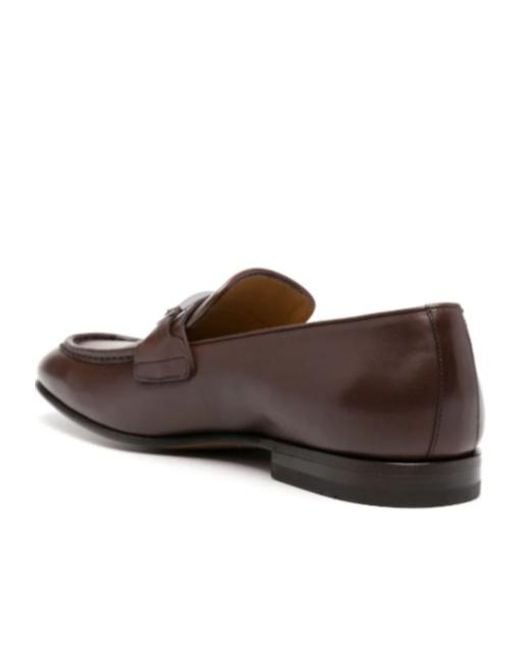Ferragamo Brown Logo Love Shoes for men