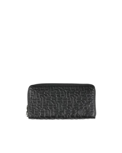 DIESEL Black Logo-Print Wallets