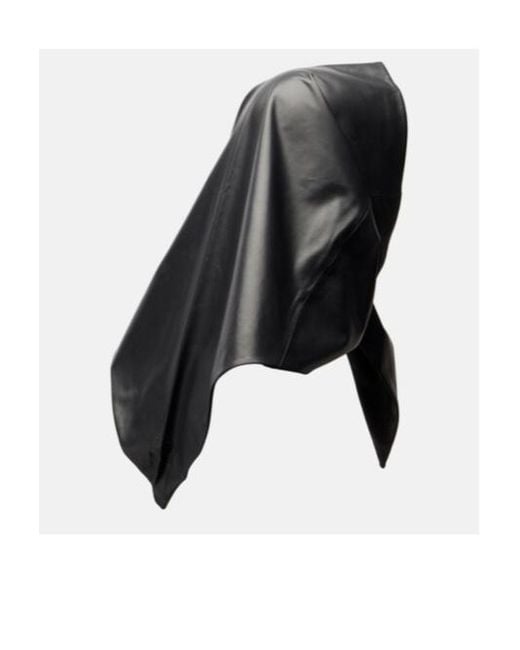 Magda Butrym Black Leather Scarf