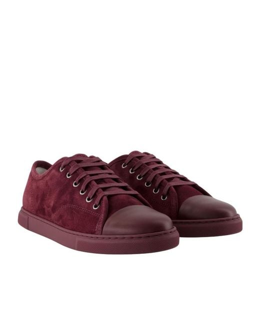 Lanvin Purple Dbb1 Low-Top Sneakers