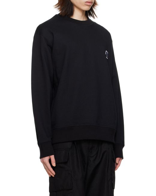 Wooyoungmi Black Round-Necked Sweater for men