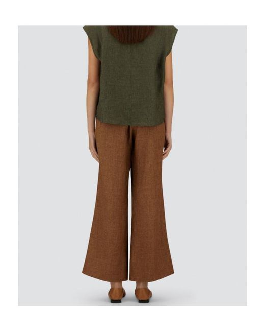 Herno Brown Drawstring Waist Trousers