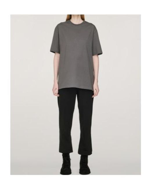 Y-3 Gray Graphic Printed Short Sleeved T-Shirt for men