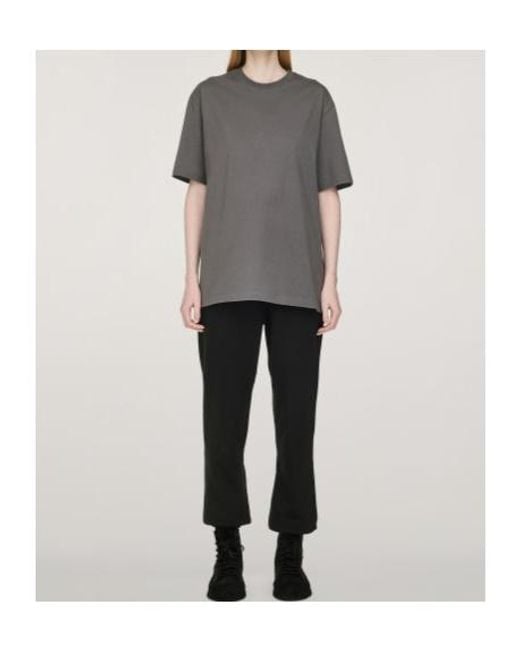 Y-3 Gray Graphic Printed Short Sleeved T-Shirt for men