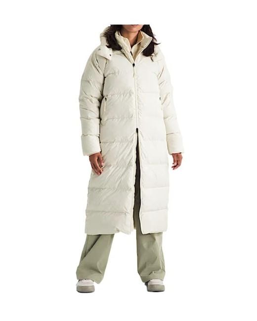 The North Face Natural Long Hooded Down Jacket