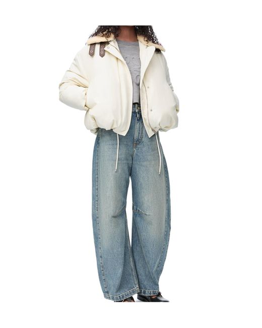 Loewe White Puffer Jacket