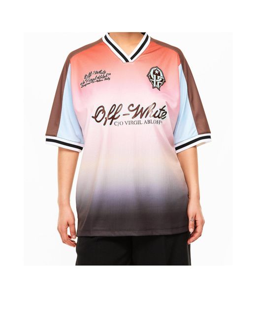 Off-White c/o Virgil Abloh Pink Logo T-Shirt