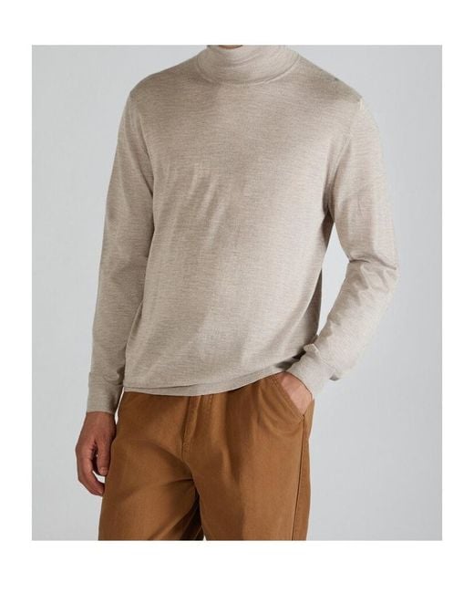 Zanone Gray Roll-Neck Sweater for men