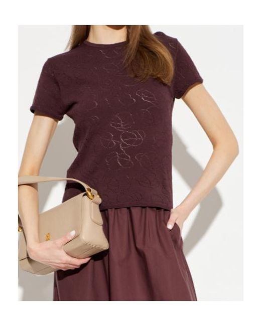By Malene Birger Purple Short-Sleeved T-Shirt