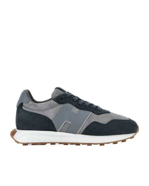 Hogan Blue H601 Lace-Up Sneakers for men