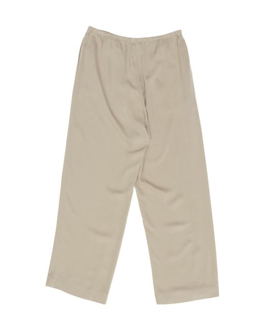 The Row White Elastic Waist Casual Pants