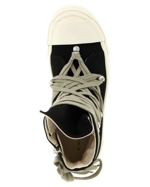 Rick Owens Black 'Megalace Sneaks' Sneakers