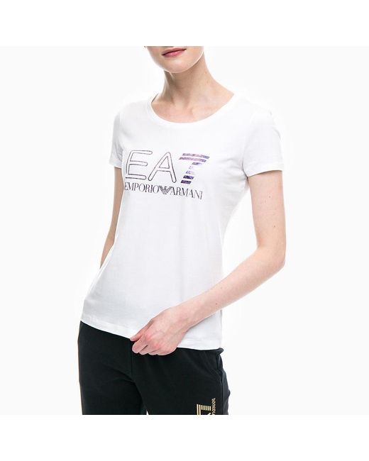 Emporio Armani White Short-Sleeved T-Shirt