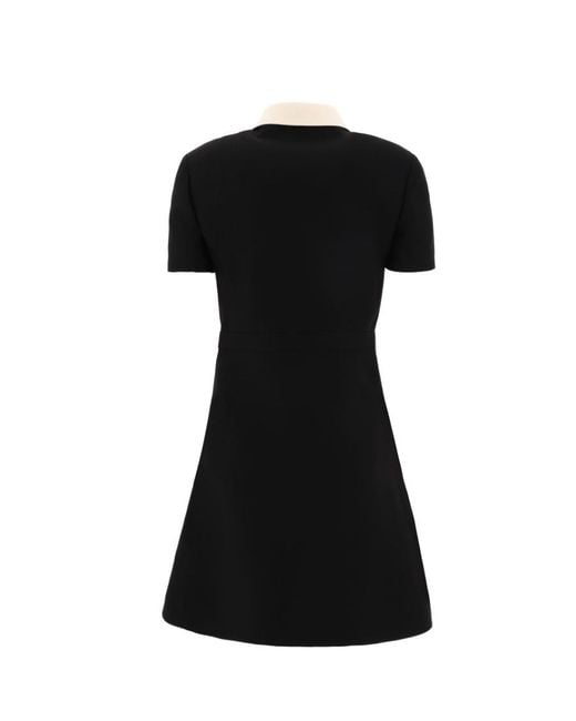 Valentino Black Zippered Detail Dress