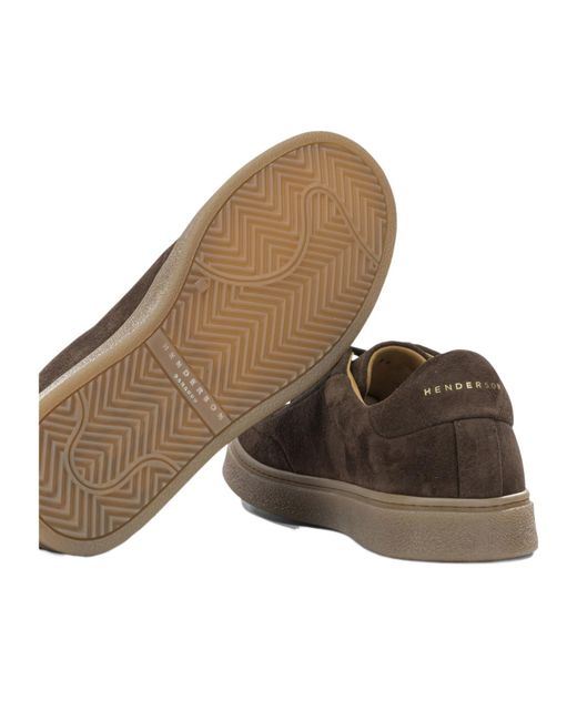 Henderson Brown Round-Toe Sneakers