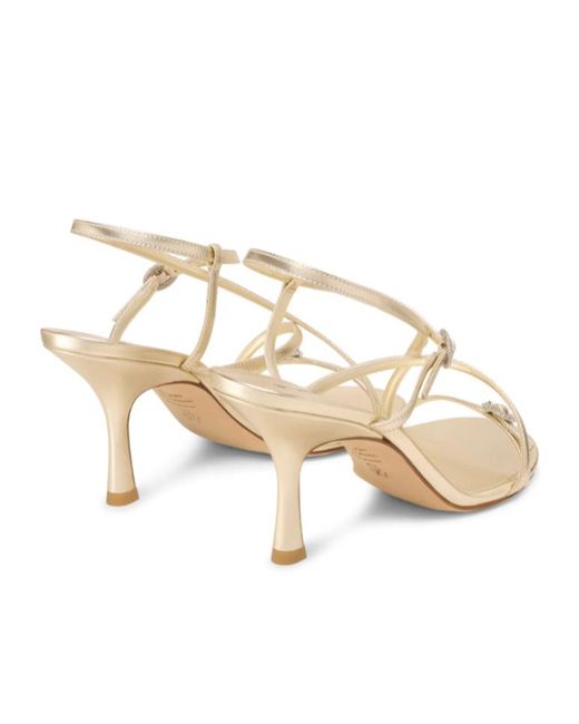 Stuart Weitzman Natural Kensington Strappy Sandal 85