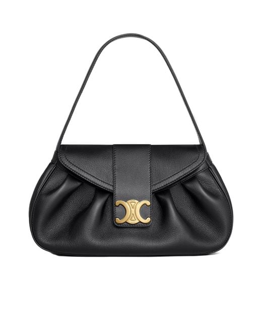 Céline Black Medium Polly Bag