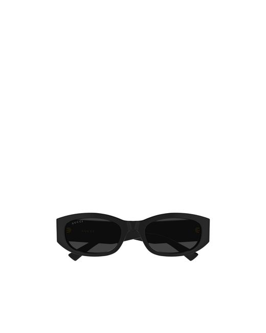 Gucci Black Eyewear Rectangular Frame Sunglasses