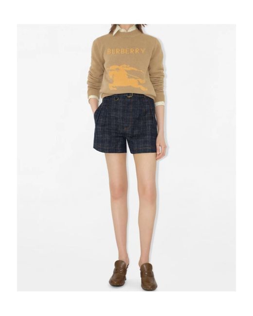 Burberry Natural Logo Detailed Knitted Jumper