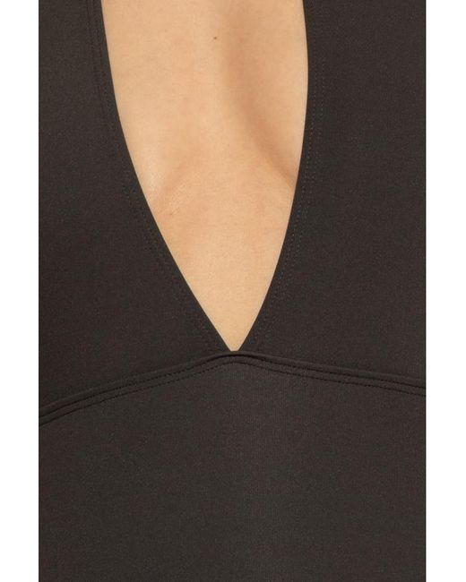 Totême Black Totême Halterneck Open Back Swimsuit