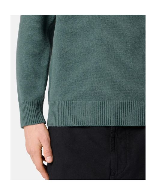 Stone Island Green Regular-Fit Crewneck Jumper With Ribbed Trims for men