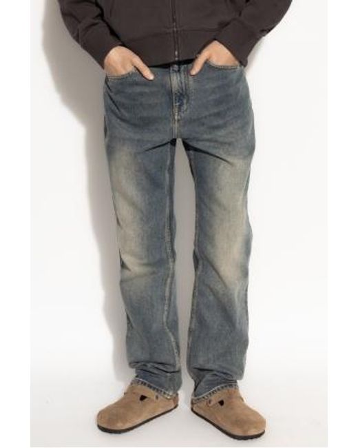 Zadig & Voltaire Gray John Faded-Wash Jeans for men