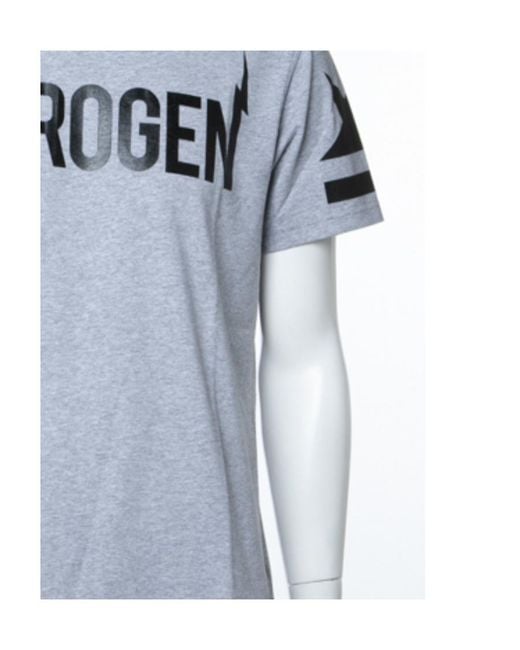 Hydrogen Gray Logo T-Shirt for men