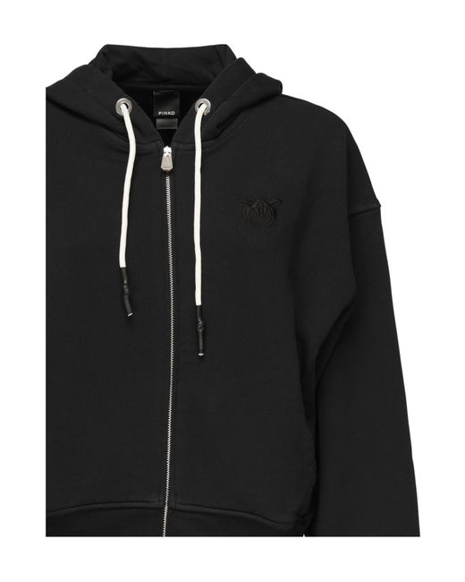 Pinko Blue Drawstring Zipped Hoodie for men