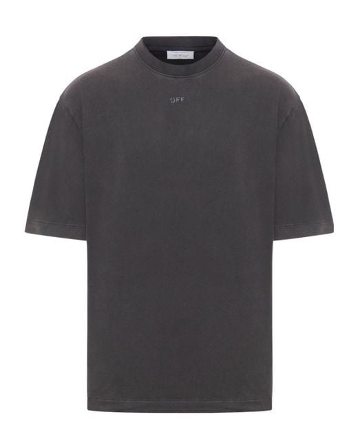 Off-White c/o Virgil Abloh Black Short-Sleeved T-Shirt for men