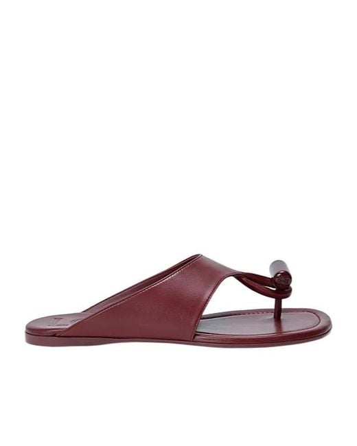 Loewe Purple Toggle Flat Sandal